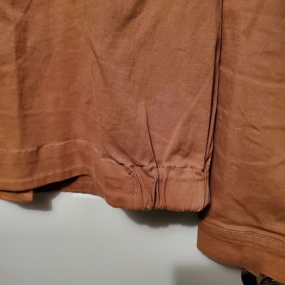 SANCTUARY 4 Pocket Jacket Oversized Terra Cotta Shacket Size Medium - Picture 4 of 5